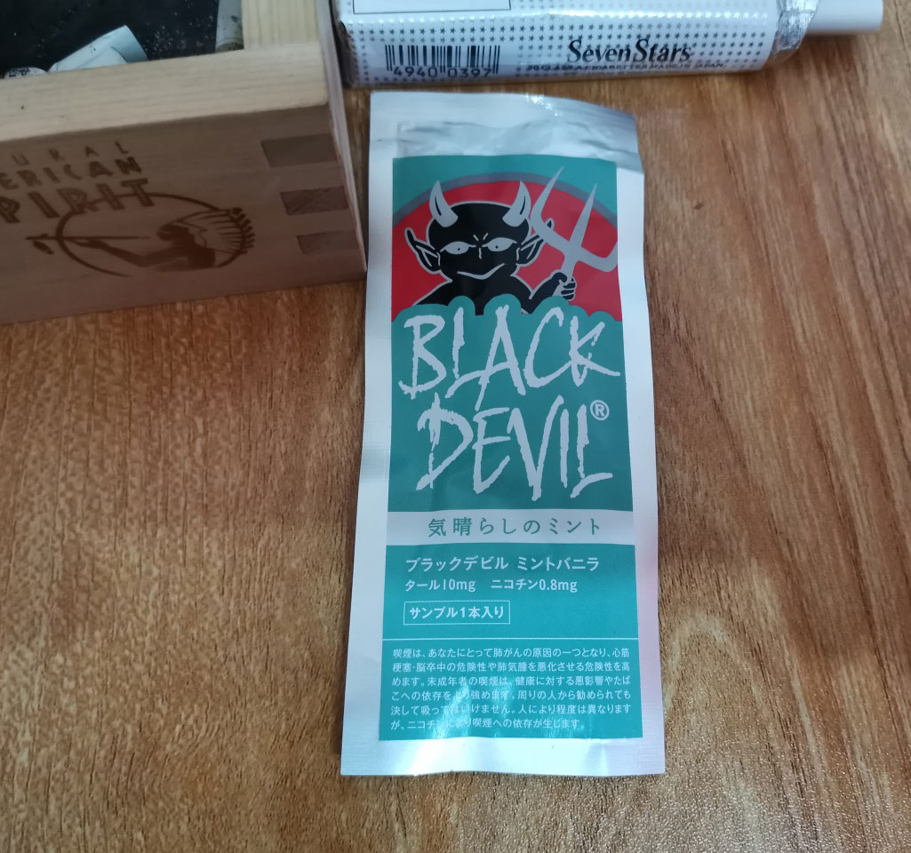 【图】日本完税黑魔鬼 10mg薄荷香草(一支试抽装)BLACK DEVIL MINT VANILLA