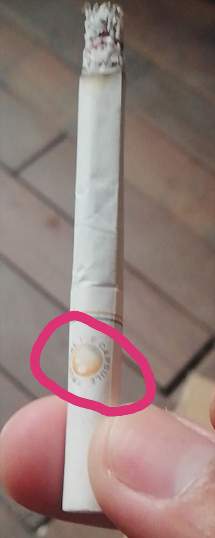 日版云雀菠萝爆珠5mg and 台版云雀菠萝5mg (LARK TROPICAL ICE MENTHOL)