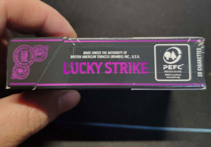 【图】欧盟（Lucky Strike）好彩蓝莓爆珠外烟